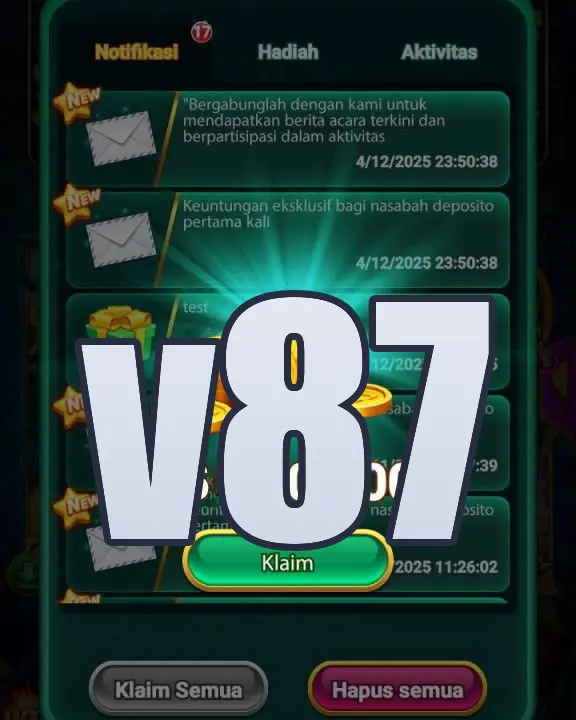 v87 Masuk